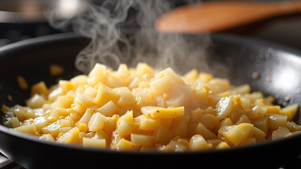 caramelize diced onions thoroughly