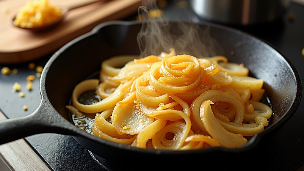 caramelize onions to golden