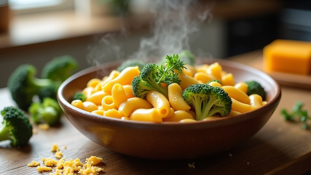 cheesy broccoli pasta dish