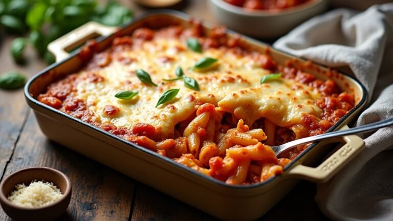 cheesy chicken pasta bake