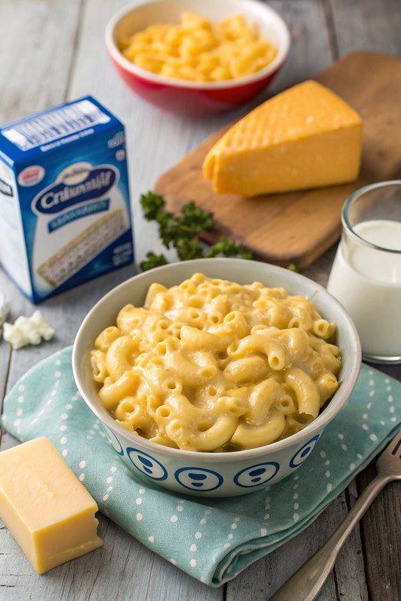 cheesy pasta comfort food