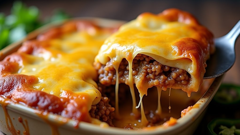 cheesy spicy taco bake