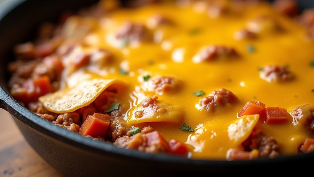cheesy taco skillet delight