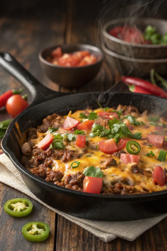 cheesy taco skillet recipe
