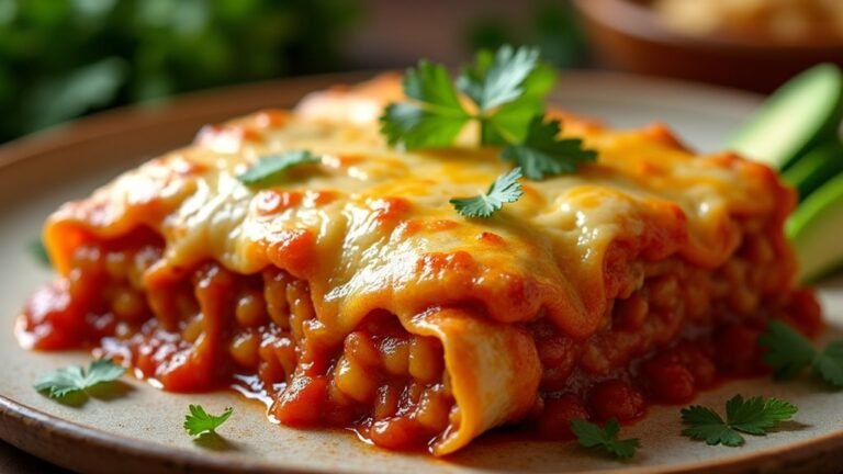 cheesy vegetarian enchilada bake