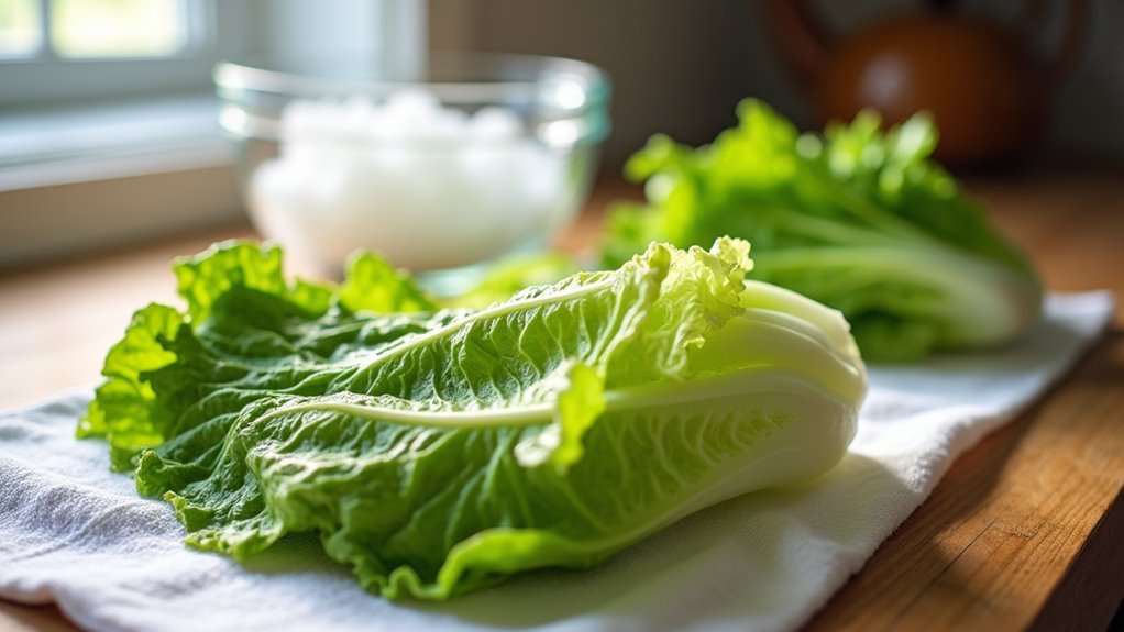 chill lettuce before serving