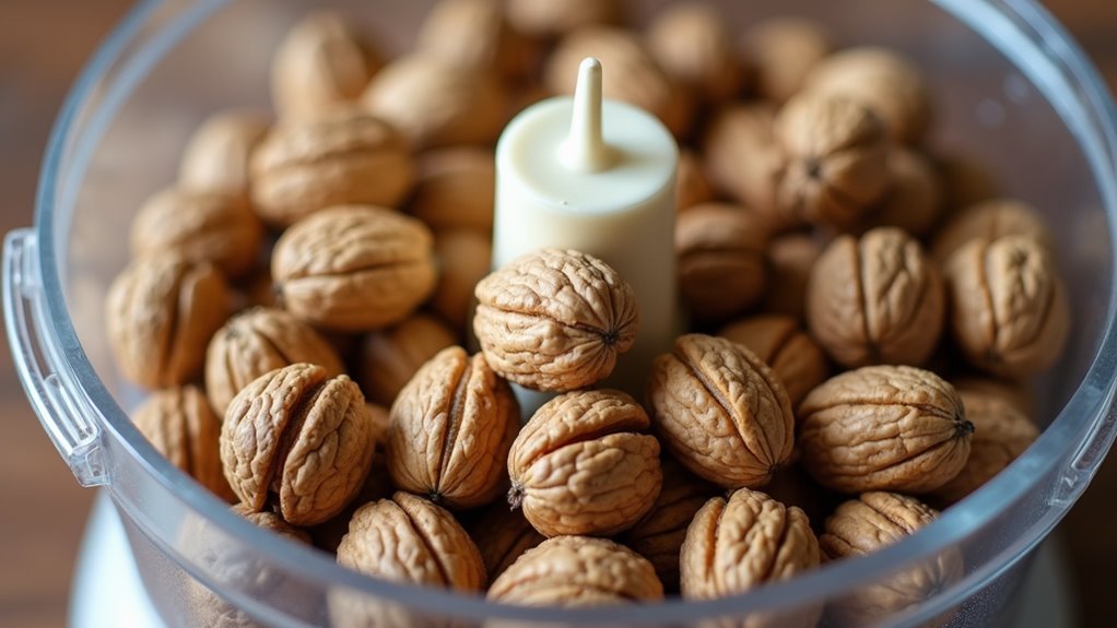 chop walnuts using pulse