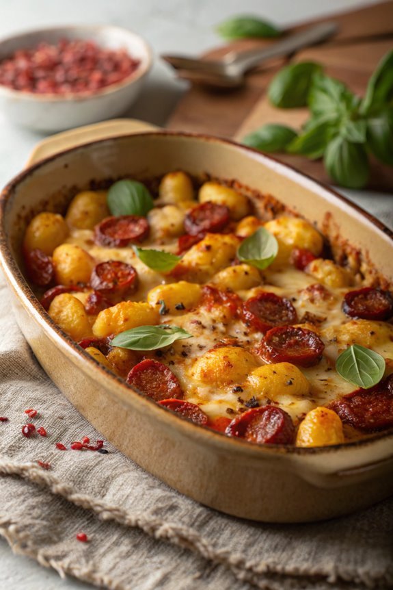 chorizo gnocchi casserole recipe