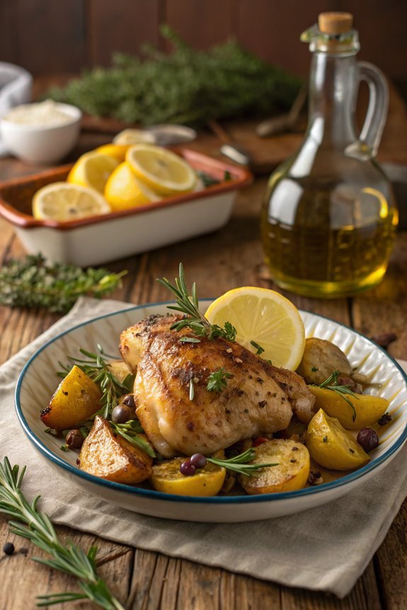 citrusy mediterranean chicken dish