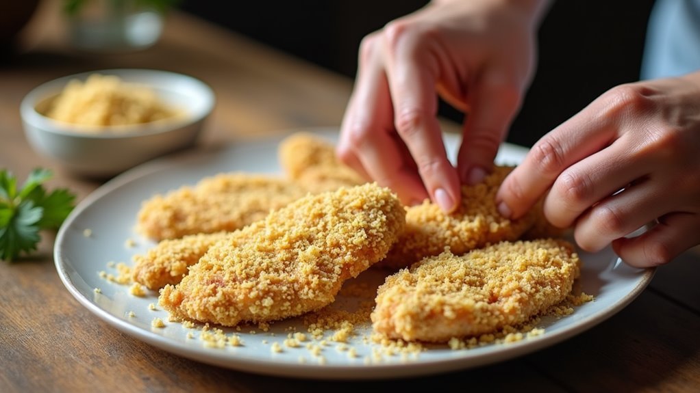 coat chicken using panko