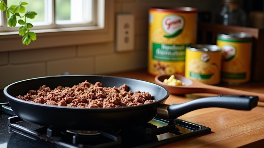 combine batter with corn