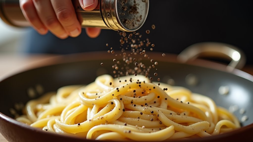 combine pasta and sauce