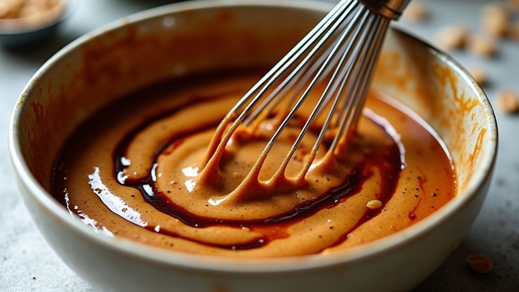 combine peanut sauce ingredients