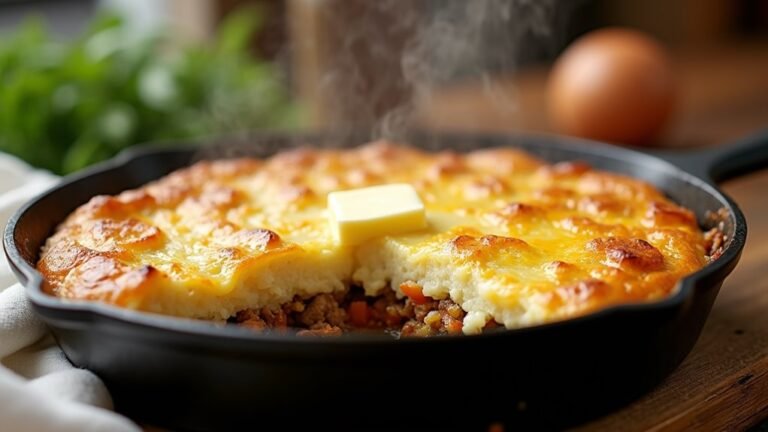 comfort food in skillet