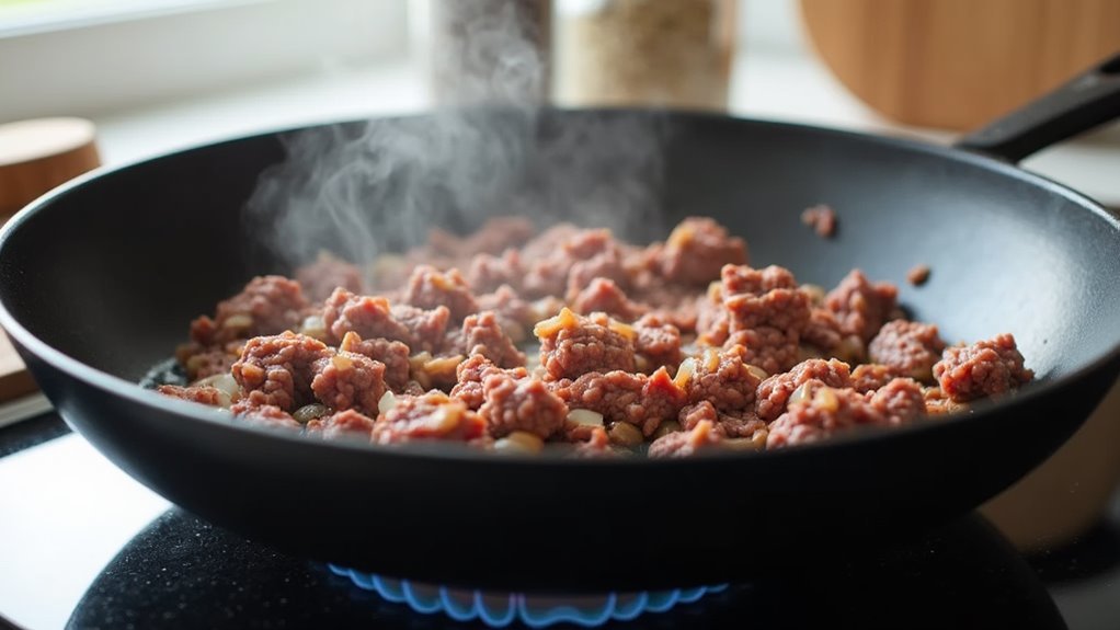 cook beef with onions