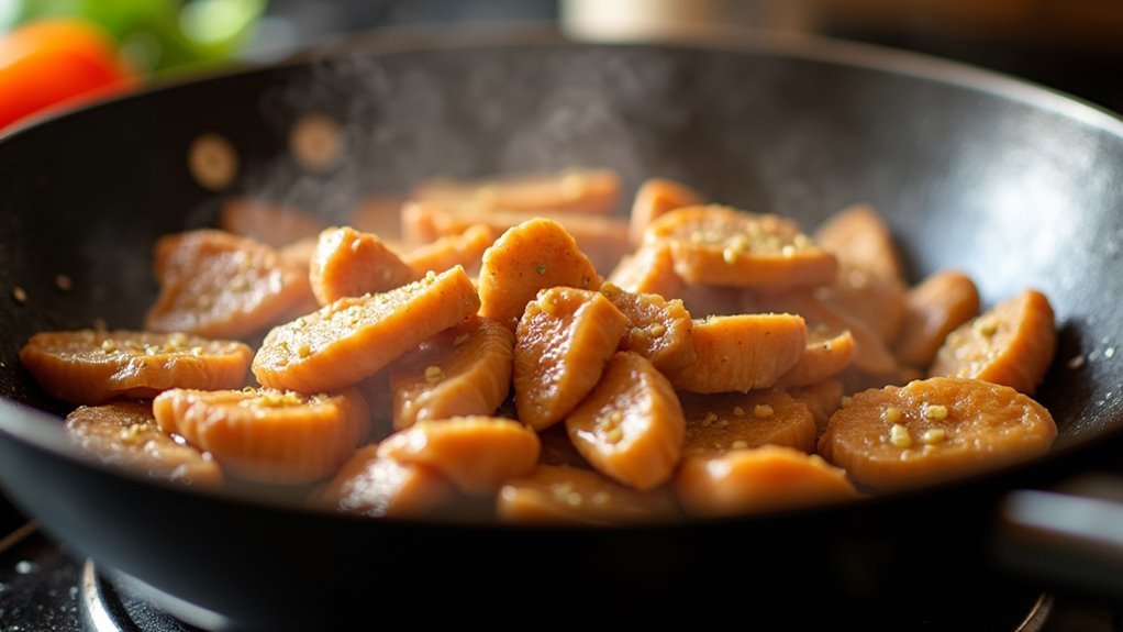 cook chicken until almost done