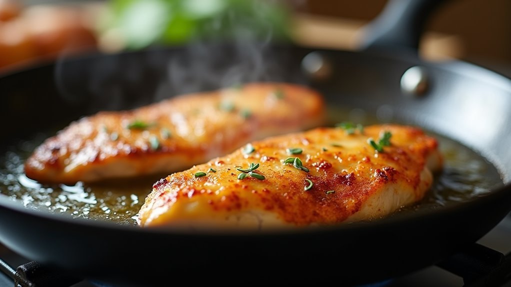 cook chicken until golden
