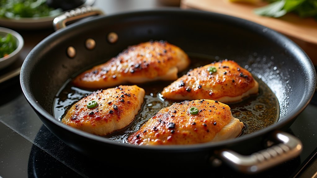 cook chicken until golden