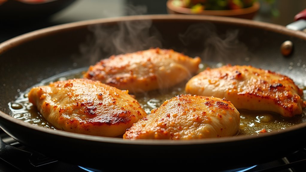 cook chicken until golden