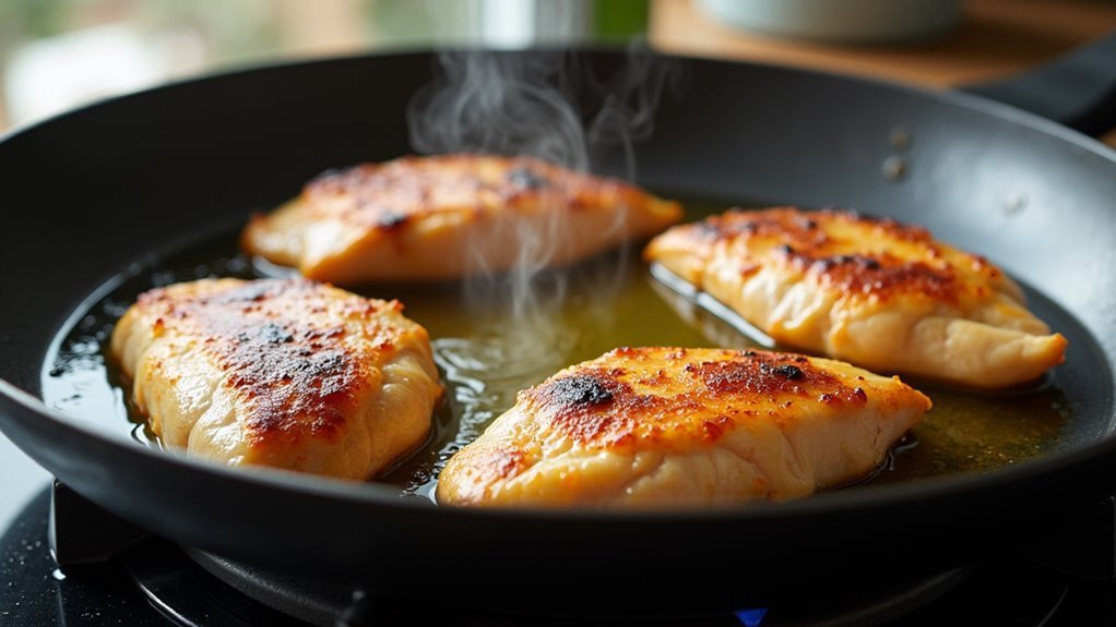 cook chicken until golden