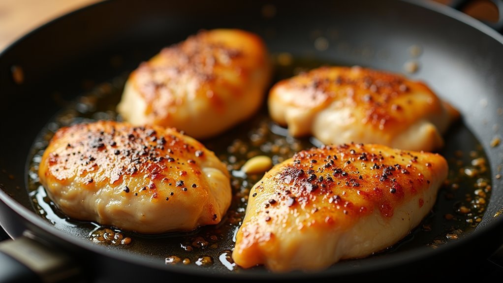 cook chicken until golden