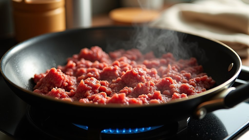 cook ground beef thoroughly