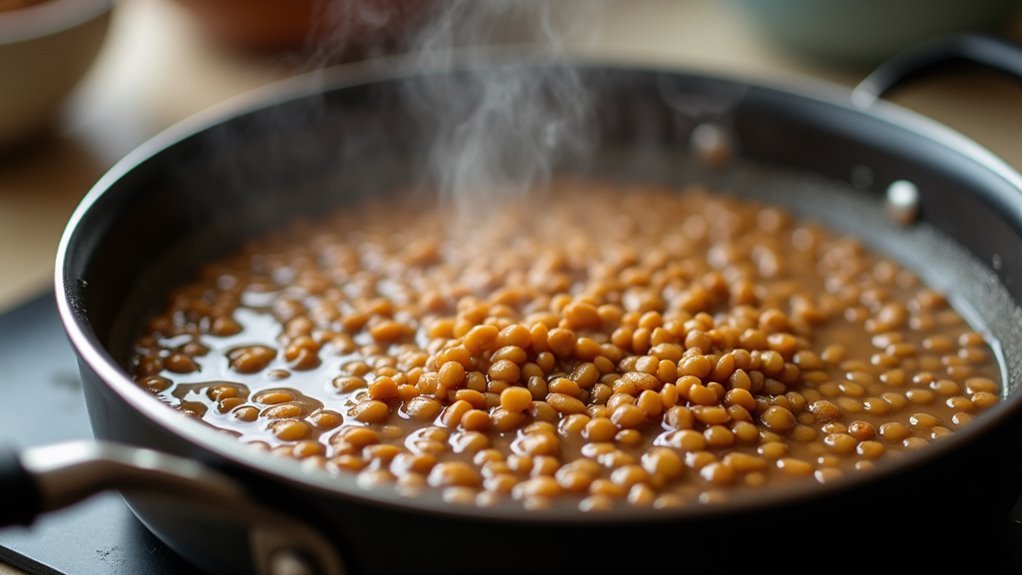cook lentils until tender