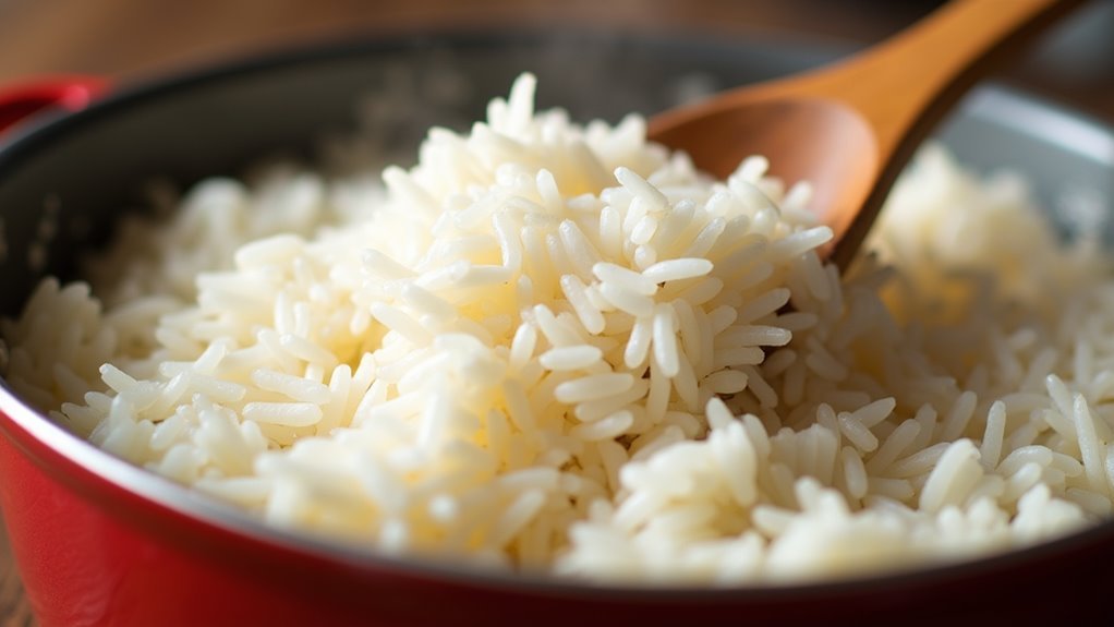cook rice until fluffy