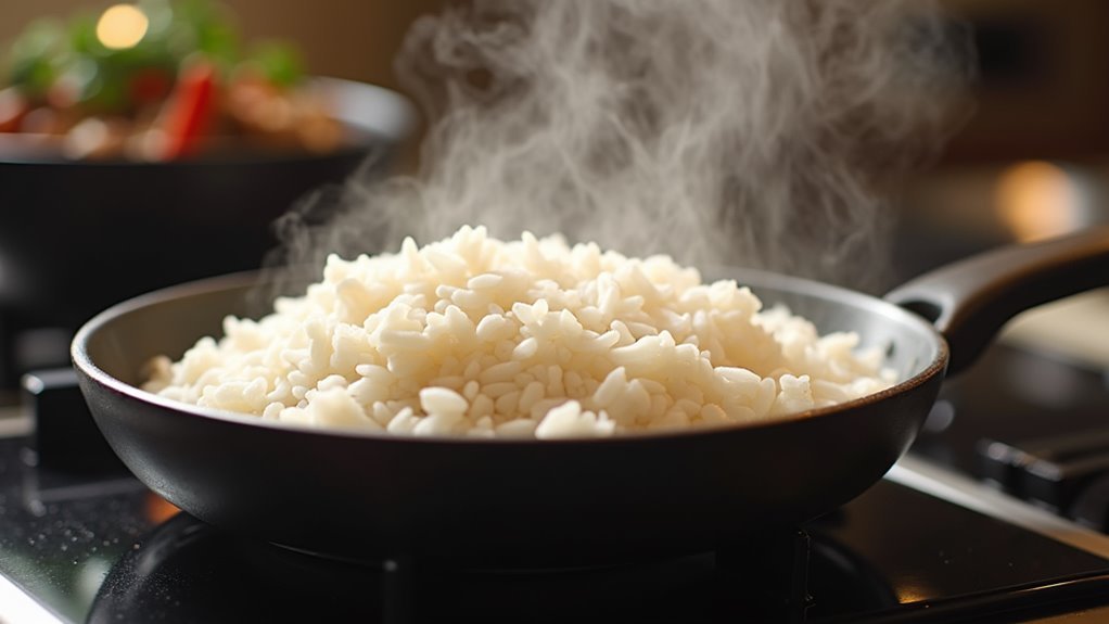 cook rice until tender