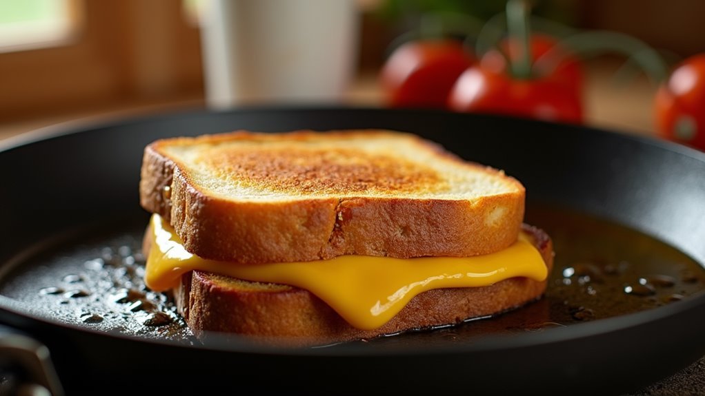 cook sandwich until golden