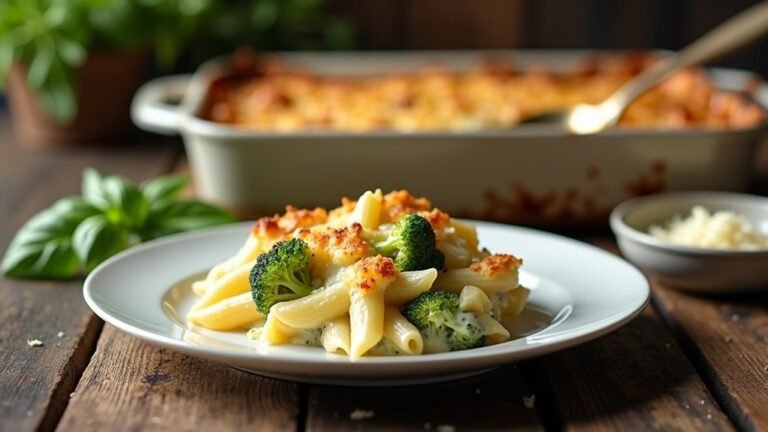 creamy broccoli alfredo bake