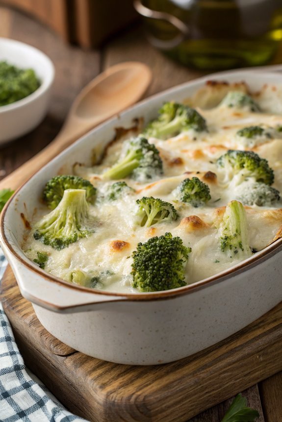 creamy broccoli pasta bake