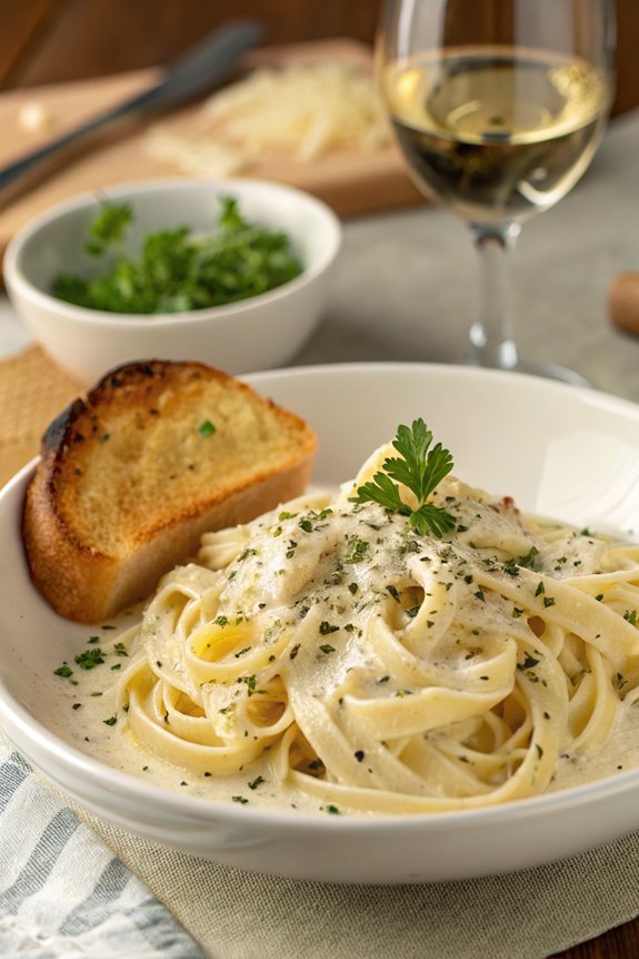 creamy cheese pasta dish