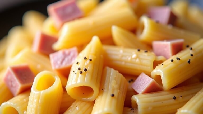 creamy cheesy ham pasta