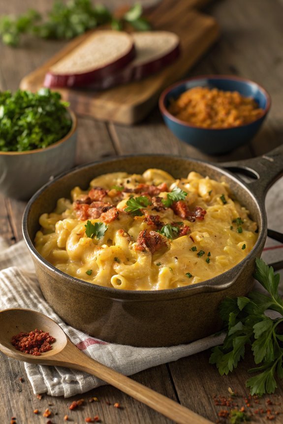 creamy cheesy pasta dish