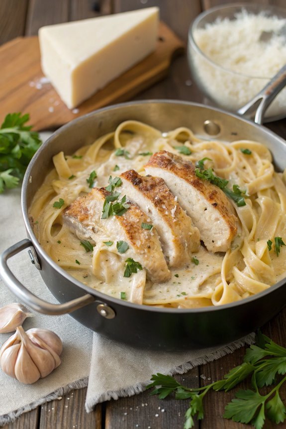 creamy chicken pasta dish