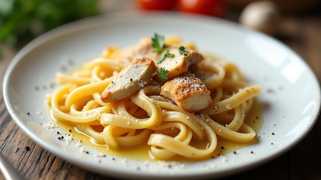 creamy garlic parmesan pasta