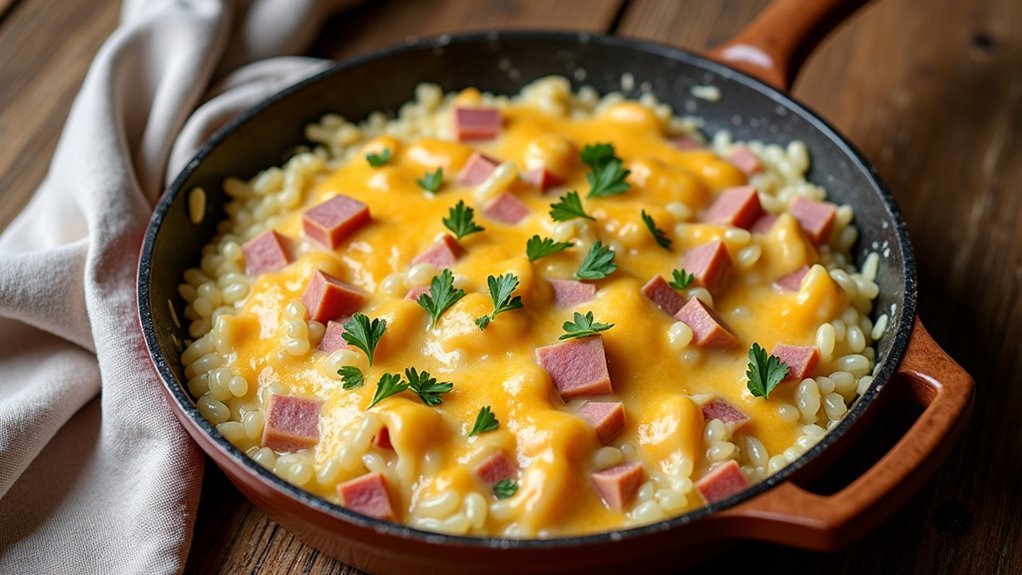 creamy ham and rice