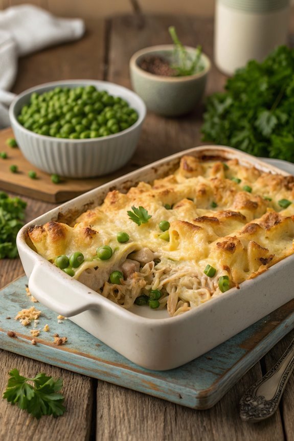 creamy pasta tuna bake