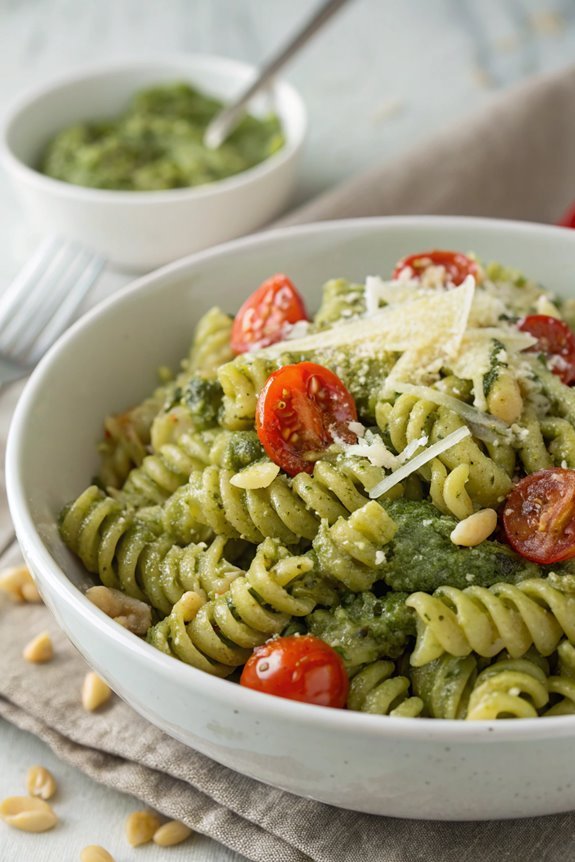 creamy pesto salad recipe