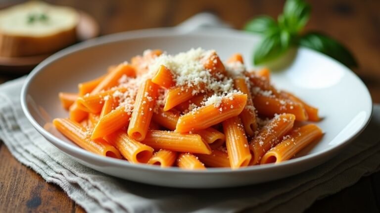 creamy red pepper pasta