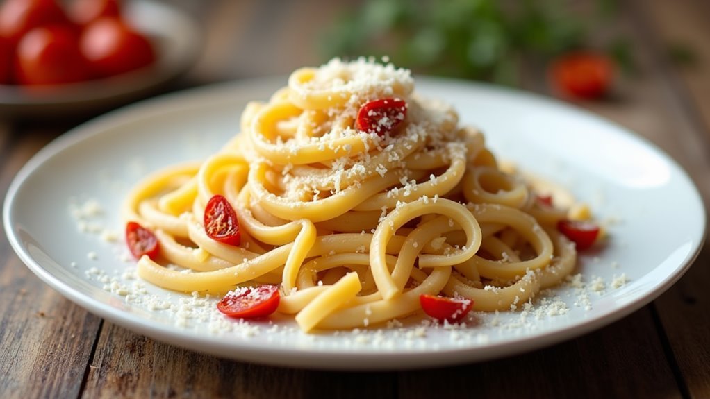creamy sun dried tomato alfredo