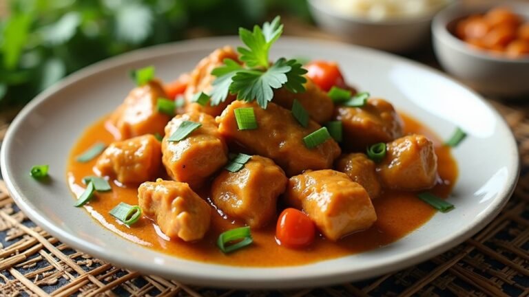 creamy thai peanut chicken