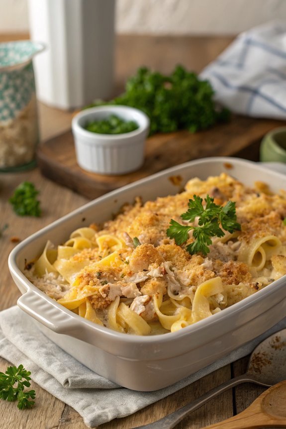 creamy tuna noodle bake