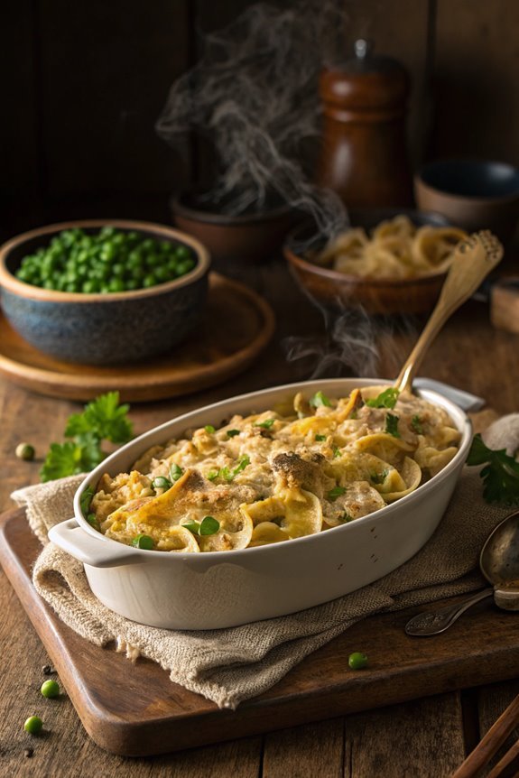 creamy tuna noodle dish