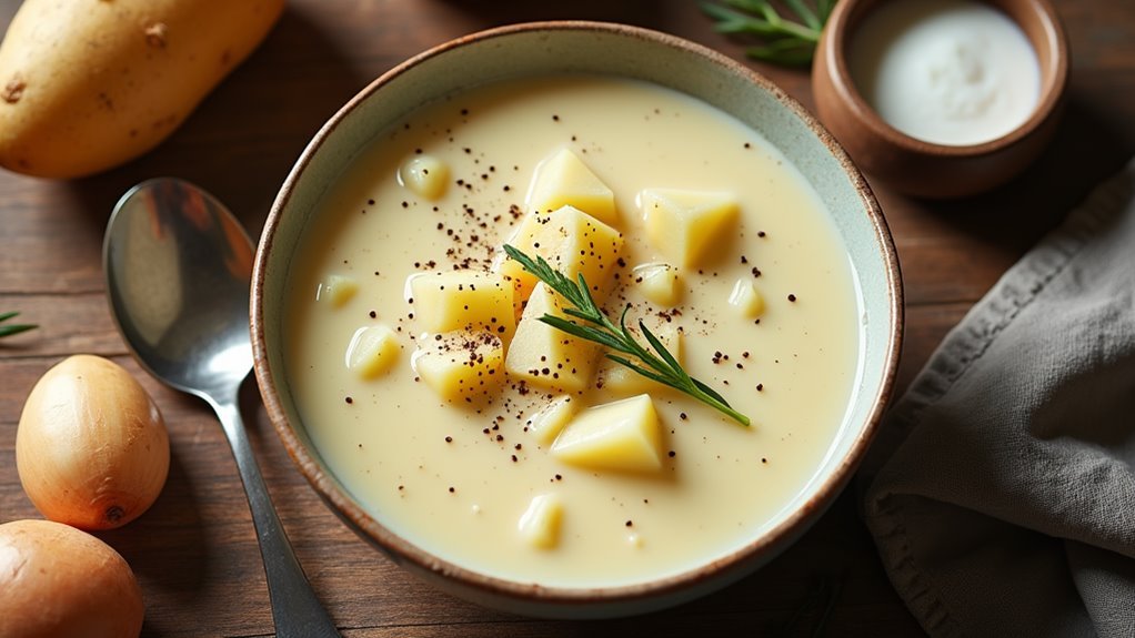 creamy warm potato soup