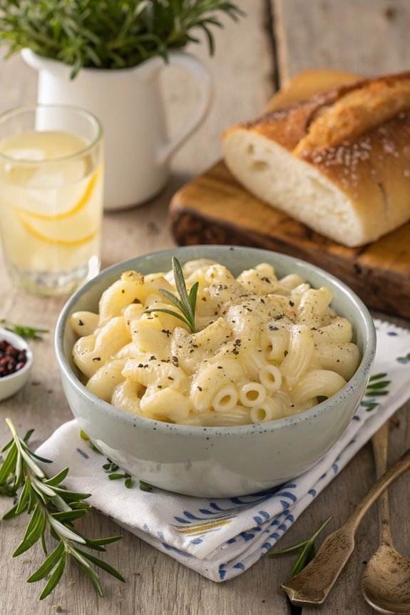 creamy white cheddar macaroni