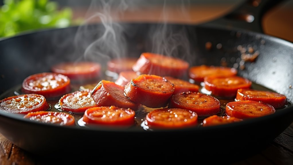 crisp sausage cooking method