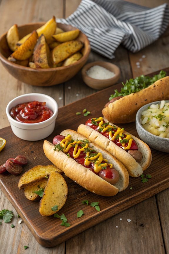 crispy air fryer hot dogs