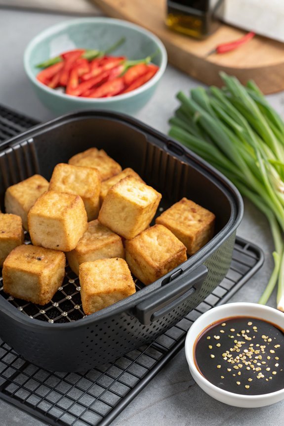 crispy air fryer tofu